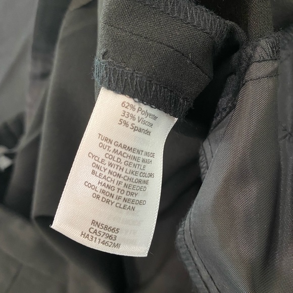 Halogen Nordstrom black Womens Capri cropped slacks work pants Nwt - Picture 10 of 10